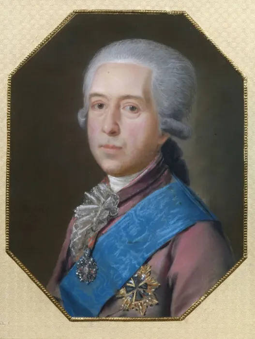 Framed Print : Portrait of Count Mikhail Mikhaylovich Golitsyn (1731-1806), 1786. Artist: Bardou, Johann (active 1775-1788) Framed Print : Portrait of Count Mikhail Mikhaylovich Golitsyn (1731-1806), 1786. Artist: Bardou, Johann (active 1775-1788)