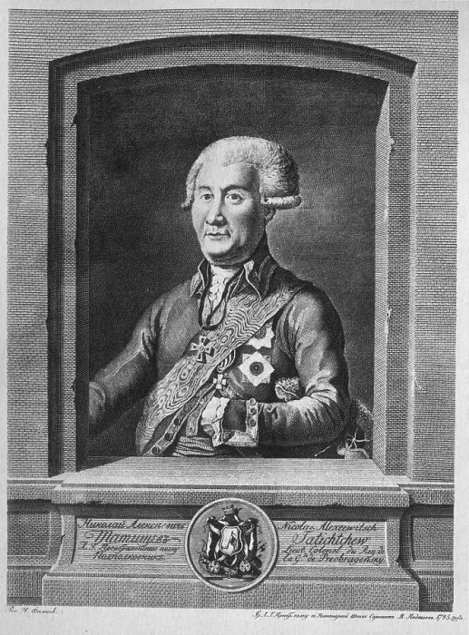 Framed Print : Portrait of Count Nikolay Alexeyevich Tatishchev (1739-1823), 1795. Artist: Pyadyshev, Vasily Petrovich (1758-1835) Framed Print : Portrait of Count Nikolay Alexeyevich Tatishchev (1739-1823), 1795. Artist: Pyadyshev, Vasily Petrovich (1758-1835)