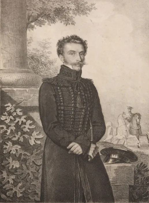 Framed Print : Portrait of Count Paul Khristoforovich Grabbe (1789-1875), 1820s. Creator: Hampeln Framed Print : Portrait of Count Paul Khristoforovich Grabbe (1789-1875), 1820s. Creator: Hampeln