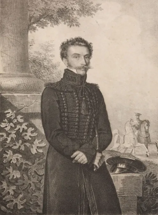 Framed Print : Portrait of Count Paul Khristoforovich Grabbe (1789-1875), 1820s. Creator: Hampeln Framed Print : Portrait of Count Paul Khristoforovich Grabbe (1789-1875), 1820s. Creator: Hampeln