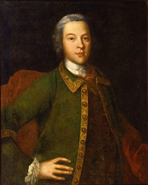 Portrait of Count Petr Panin (1721?1789), 1742. Artist: Vishnyakov, Ivan Yakovlevich (1699-1761)