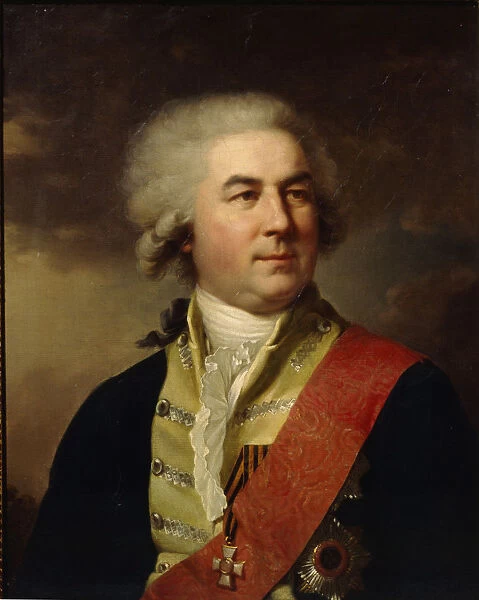 Portrait of Count Pyotr Zavadovsky (1739?1812). Artist: Lampi, Johann-Baptist, the Younger (1775-1837)