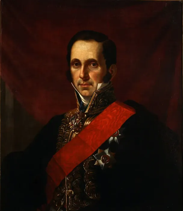 Framed Print : Portrait of Count Sergey Semionovich Uvarov (1786-1855), 1844. Artist: Kaniewski, Jan Ksawery (1805-1867) Framed Print : Portrait of Count Sergey Semionovich Uvarov (1786-1855), 1844. Artist: Kaniewski, Jan Ksawery (1805-1867)