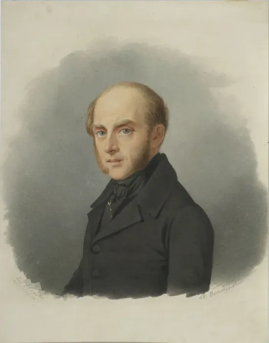 Framed Print : Portrait of Count Sergey Semionovich Uvarov (1786-1855), Early 1840s. Artist: Vasilyevsky, Alexander Alexeyevich (1794-1849) Framed Print : Portrait of Count Sergey Semionovich Uvarov (1786-1855), Early 1840s. Artist: Vasilyevsky, Alexander Alexeyevich (1794-1849)