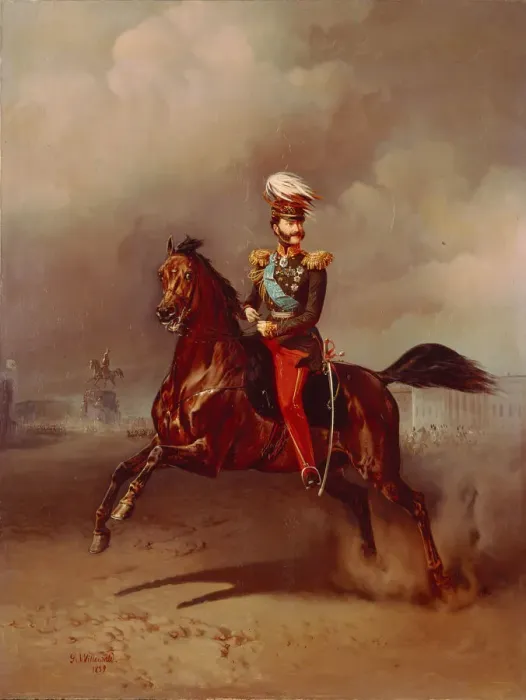 Framed Print : Portrait of Count Vladimir Fyodorovich Adlerberg (1791-1884), 1859. Artist: Willewalde, Gottfried (Bogdan Pavlovich) (1818-1903) Framed Print : Portrait of Count Vladimir Fyodorovich Adlerberg (1791-1884), 1859. Artist: Willewalde, Gottfried (Bogdan Pavlovich) (1818-1903)