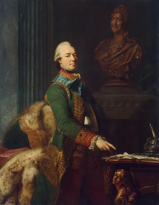 Framed Print : Portrait of Count Zakhar Chernyshov, ca 1776. Artist: Roslin, Alexander (1718-1793) Framed Print : Portrait of Count Zakhar Chernyshov, ca 1776. Artist: Roslin, Alexander (1718-1793)