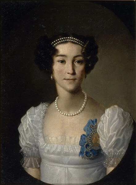 Portrait of Countess Anna Alexeyevna Orlova of Chesma (1785-1848), Early 19th cen Artist: Anonymous