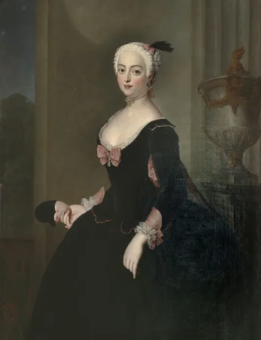 Framed Print : Portrait of Countess Anna Elisabeth von der Schulenburg (1720-1741), First half of the 18th cent Framed Print : Portrait of Countess Anna Elisabeth von der Schulenburg (1720-1741), First half of the 18th cent