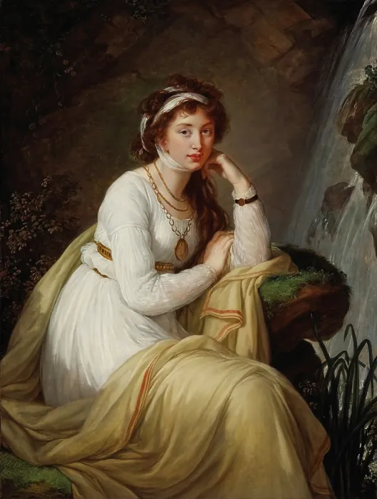 Framed Print : Portrait of Countess Anna Ivanovna Tolstaya, nee Princess Baryatinskaya (1774-1825), 1796. Creator: Vigee Le Brun, Louise Elisabeth (1755-1842) Framed Print : Portrait of Countess Anna Ivanovna Tolstaya, nee Princess Baryatinskaya (1774-1825), 1796. Creator: Vigee Le Brun, Louise Elisabeth (1755-1842)