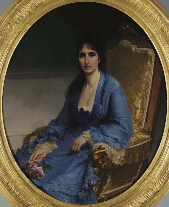 Framed Print : Portrait of Countess Antonietta Negroni Prati Morosini, 1871-1872. Creator: Hayez, Francesco (1791-1882) Framed Print : Portrait of Countess Antonietta Negroni Prati Morosini, 1871-1872. Creator: Hayez, Francesco (1791-1882)