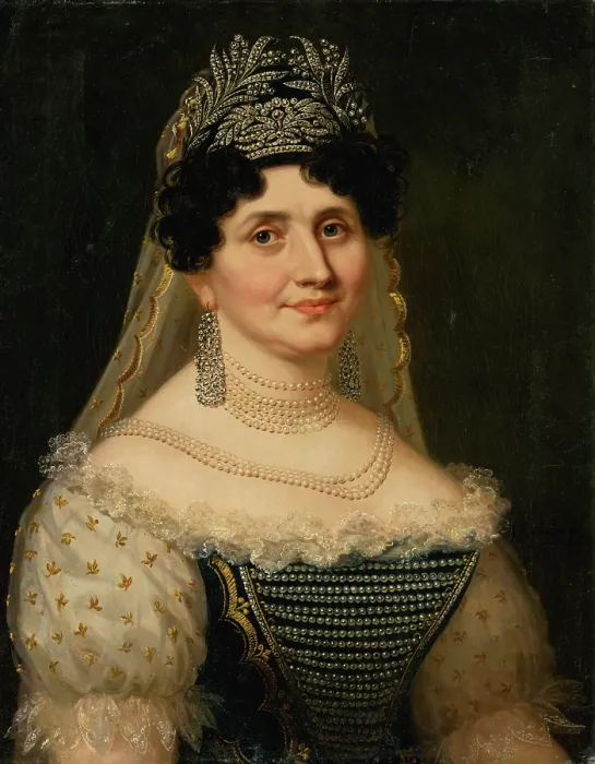 Framed Print : Portrait of Countess Barkoczy, 1820s. Creator: Janos Rombauer Framed Print : Portrait of Countess Barkoczy, 1820s. Creator: Janos Rombauer