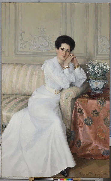 Portrait of Countess Darya Mikhaylovna Gorchakova, nee Bibikova, 1903. Artist: Bogdanov-Belsky, Nikolai Petrovich (1868-1945)