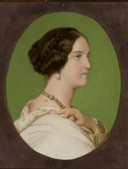 Framed Print : Portrait of Countess Delfina Potocka, nee Komar (1807-1877) Framed Print : Portrait of Countess Delfina Potocka, nee Komar (1807-1877)