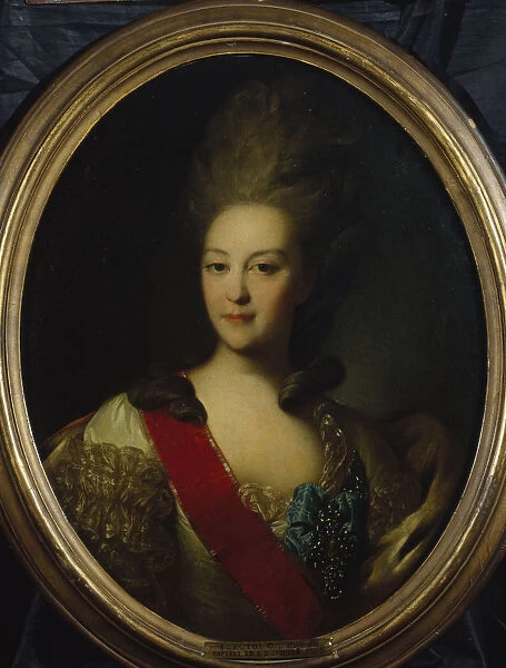 Portrait of Countess Ekaterina Nikolayevna Orlova (1758-1781), c. 1779. Artist: Rokotov, Fyodor Stepanovich (1735-1808)