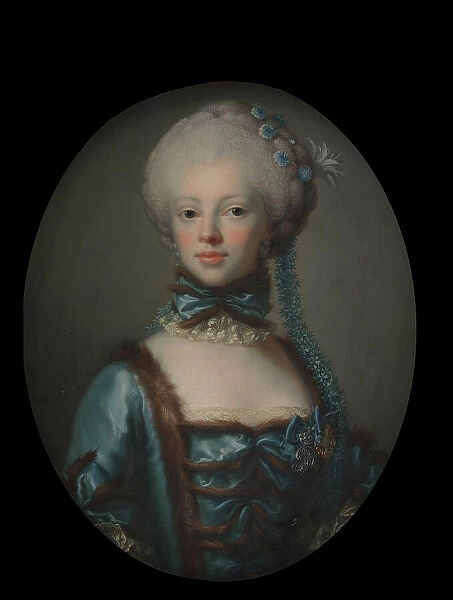 Portrait of Countess Eleonora Agnes Scheel, neé Raben, 1768. Creator: Peder Als