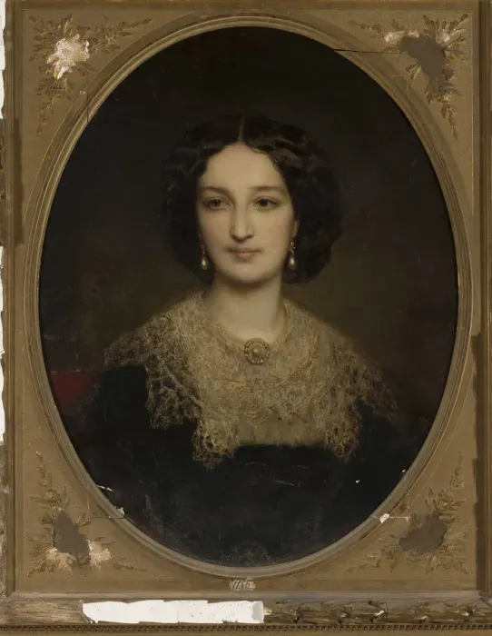 Framed Print : Portrait of Countess Katarzyna Potocka (1825-1907), nee Branicka, 1850s Framed Print : Portrait of Countess Katarzyna Potocka (1825-1907), nee Branicka, 1850s