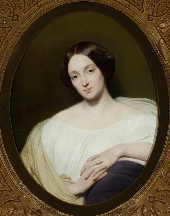 Framed Print : Portrait of Countess Katarzyna Potocka (1825-1907), nee Branicka, 1850. Creator: Scheffer, Ary (1795-1858) Framed Print : Portrait of Countess Katarzyna Potocka (1825-1907), nee Branicka, 1850. Creator: Scheffer, Ary (1795-1858)
