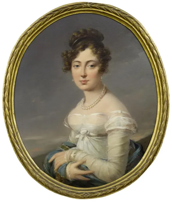 Framed Print : Portrait of Countess Maria Antonovna Ushakova, nee Tarbeeva (1802-1870), End of 1820s-Early 1830s Framed Print : Portrait of Countess Maria Antonovna Ushakova, nee Tarbeeva (1802-1870), End of 1820s-Early 1830s