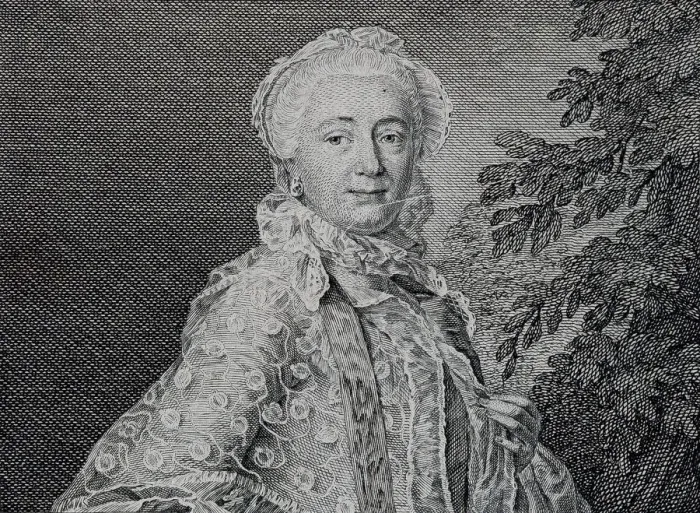 Framed Print : Portrait of Countess Maria Aurora de Lestocq (1720-1808) Framed Print : Portrait of Countess Maria Aurora de Lestocq (1720-1808)