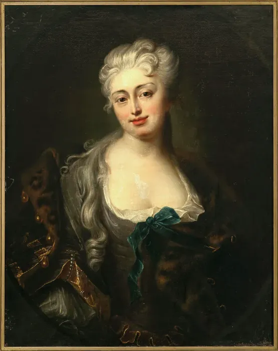 Framed Print : Portrait of Countess Maria Magdalena von Dönhoff, née Bielinska (1685-1730). Creator: Pesne, Antoine (1683-1757) Framed Print : Portrait of Countess Maria Magdalena von Dönhoff, née Bielinska (1685-1730). Creator: Pesne, Antoine (1683-1757)