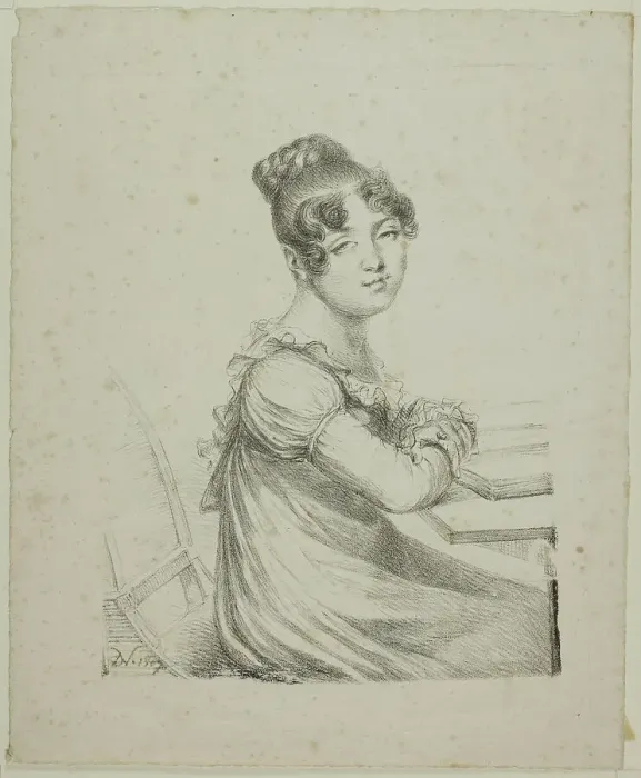 Framed Print : Portrait of Countess Mollien, 1816. Creator: Vivant Denon Framed Print : Portrait of Countess Mollien, 1816. Creator: Vivant Denon