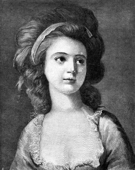 Framed Print : Portrait of Countess Potocka, by Angelica Kauffman, in the Dresden Gallery... 1881. Creator: Unknown Framed Print : Portrait of Countess Potocka, by Angelica Kauffman, in the Dresden Gallery... 1881. Creator: Unknown