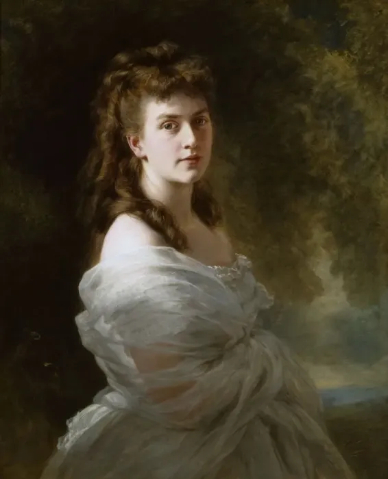 Framed Print : Portrait of Countess Sascha (Alexandrine) von Metzler (1852-1938), 1872 Framed Print : Portrait of Countess Sascha (Alexandrine) von Metzler (1852-1938), 1872