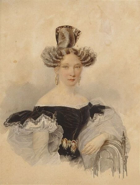 Portrait of Countess Sofia Alexeevna Lvova (1811-1883), nee Perovskaya, 1830s