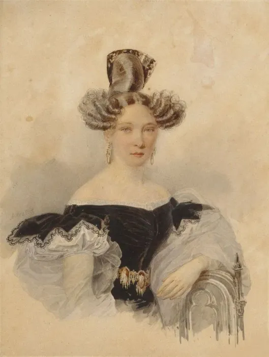 Framed Print : Portrait of Countess Sofia Alexeevna Lvova (1811-1883), nee Perovskaya, 1830s Framed Print : Portrait of Countess Sofia Alexeevna Lvova (1811-1883), nee Perovskaya, 1830s