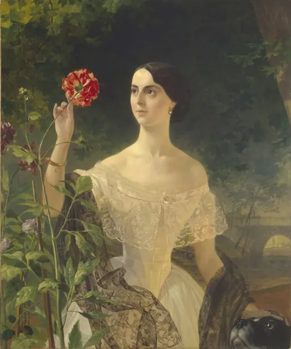 Framed Print : Portrait of Countess Sophia Bobrinskaya, nee Samoylova (1797-1866), 1849. Artist: Briullov, Karl Pavlovich (1799-1852) Framed Print : Portrait of Countess Sophia Bobrinskaya, nee Samoylova (1797-1866), 1849. Artist: Briullov, Karl Pavlovich (1799-1852)