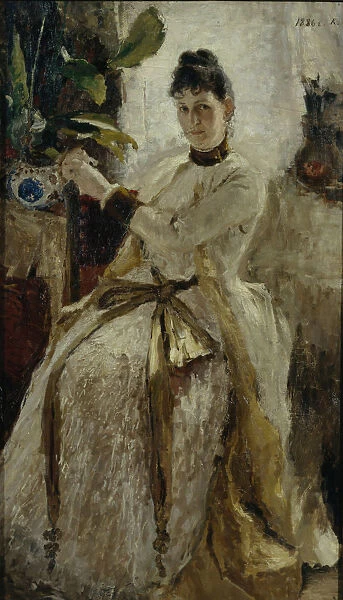 Portrait of Countess Sophia Nikolayevna Golitsyna, 1886. Artist: Korovin, Konstantin Alexeyevich (1861-1939)