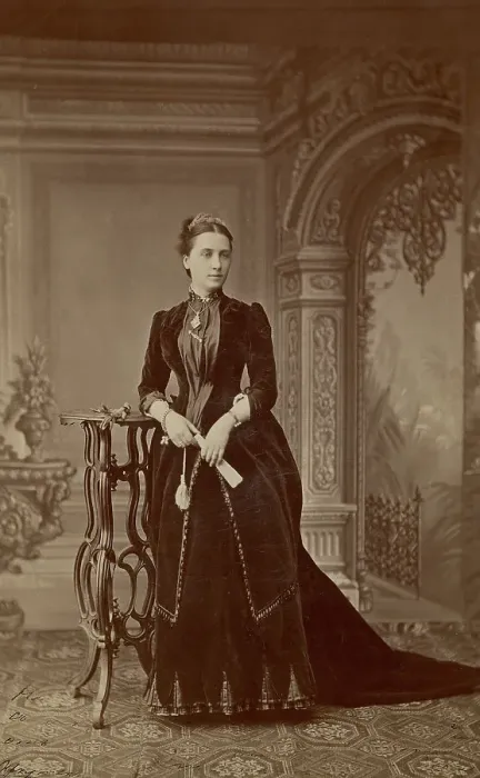 Framed Print : A portrait of Countess Sophia Sergeevna Ignatieva, wife of His Majesty's retinue... 1880-89. Creator: I Milevskii Framed Print : A portrait of Countess Sophia Sergeevna Ignatieva, wife of His Majesty's retinue... 1880-89. Creator: I Milevskii
