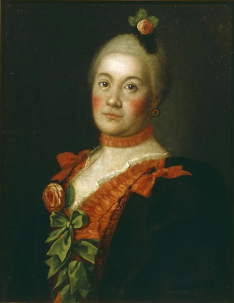 Portrait of Countess Tatyana Alexeyevna Trubetskaya, 1761. Artist: Antropov, Alexei Petrovich (1716-1795)