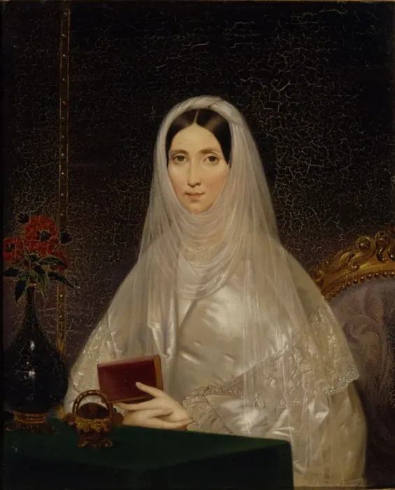 Framed Print : Portrait of Countess Tatyana Golitsyna (Potemkina), 1840s. Artist: Neff, Timofei Andreyevich (1805-1876) Framed Print : Portrait of Countess Tatyana Golitsyna (Potemkina), 1840s. Artist: Neff, Timofei Andreyevich (1805-1876)
