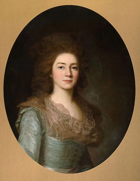 Portrait of Countess Varvara Ivanovna Golitsyna (?-1804), nee Shipova, 1790s. Artist: Anonymous