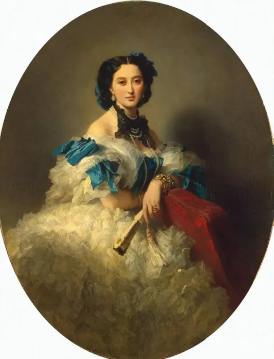 Framed Print : Portrait of Countess Varvara Musina-Pushkina, after 1857. Artist: Winterhalter, Franz Xavier (1805-1873) Framed Print : Portrait of Countess Varvara Musina-Pushkina, after 1857. Artist: Winterhalter, Franz Xavier (1805-1873)