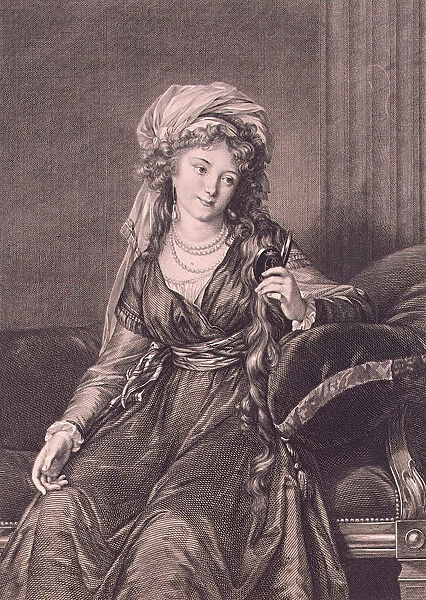 Portrait of Countess Yekaterina Skavronskaya, nee von Engelhardt (1761-1829), 1791. Artist: Morghen, Guglielmo (1758-1833)