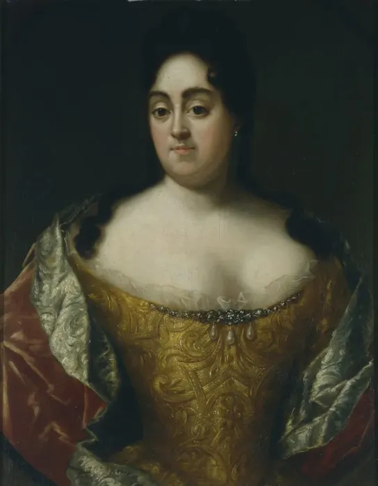 Framed Print : Portrait of Countess Yelena Leontyevna Ushakova, Early 18th cen Artist: Anonymous