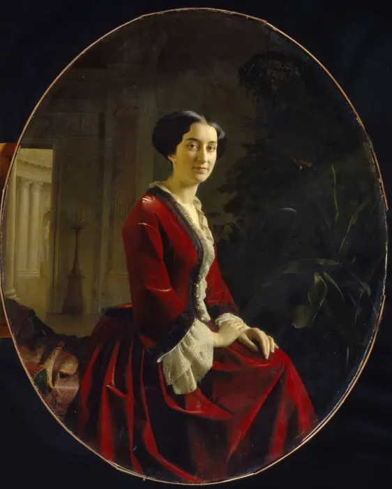 Framed Print : Portrait of Countess Yelizaveta Christoforovna Abamelik-Lazareva, 1854. Artist: Zaryanko, Sergei Konstantinovich (1818-1870) Framed Print : Portrait of Countess Yelizaveta Christoforovna Abamelik-Lazareva, 1854. Artist: Zaryanko, Sergei Konstantinovich (1818-1870)