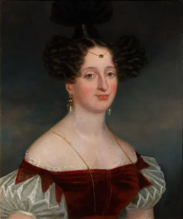 Framed Print : Portrait of Countess Yelizaveta Ksaweryevna Vorontsova (1792-1880). Artist: Robertson, Christina (1796-1854)