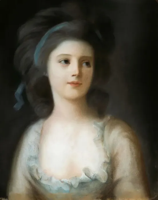Framed Print : Portrait of Countess Zofia Potocka-Witt (1760-1822). Creator: Graff, Anton (1736-1813) Framed Print : Portrait of Countess Zofia Potocka-Witt (1760-1822). Creator: Graff, Anton (1736-1813)