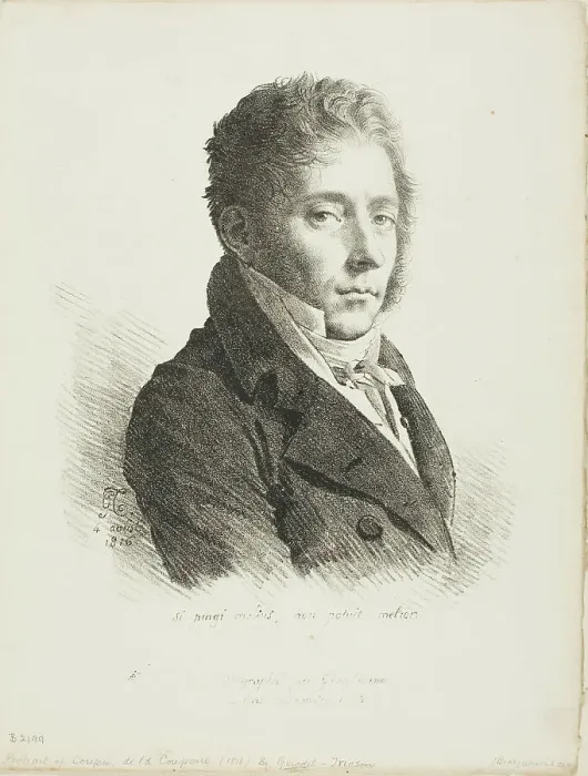 Framed Print : Portrait of Coupin de la Couperie, 1816. Creator: Girodet de Roucy-Trioson Framed Print : Portrait of Coupin de la Couperie, 1816. Creator: Girodet de Roucy-Trioson