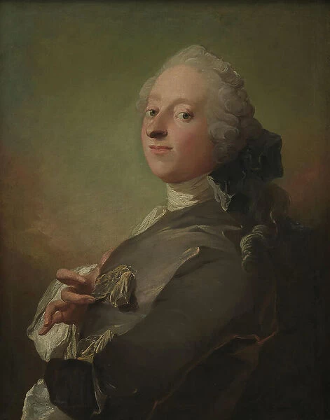 Portrait of court apothecary Johann Gottfried Becker, 1726-1793. Creator: Carl Gustaf Pilo