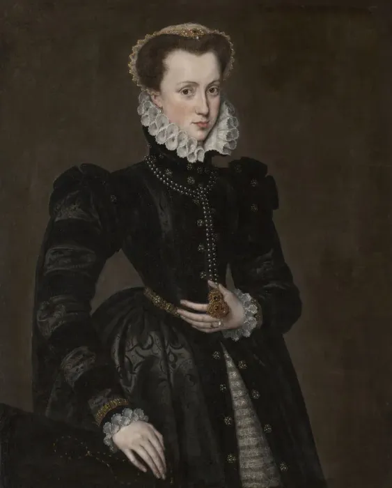 Framed Print : Portrait of a Court Lady, 1560 / 70. Creator: Unknown Framed Print : Portrait of a Court Lady, 1560 / 70. Creator: Unknown
