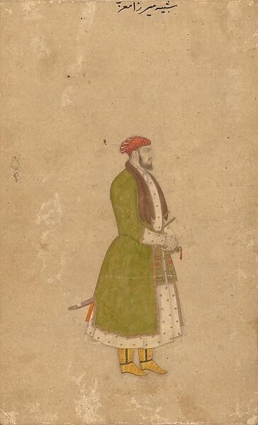 Portrait of the Courtier Mirza Muizz, c. 1680-1700. Creator: Unknown