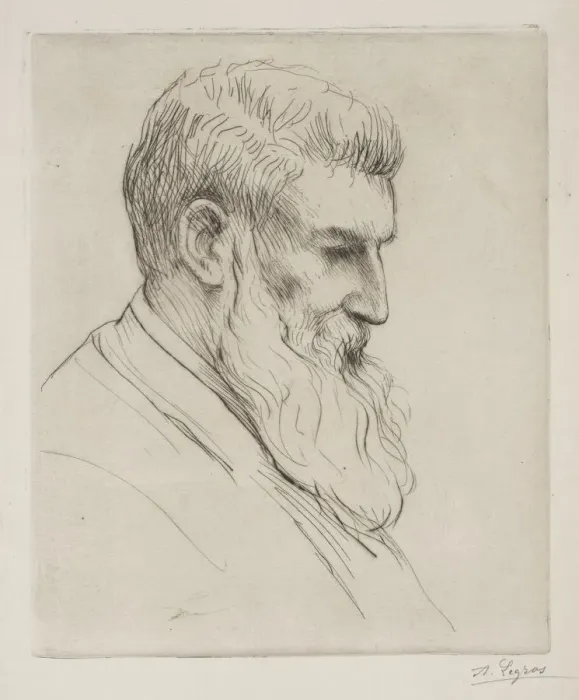 Framed Print : Portrait of Craibe Angus. Creator: Alphonse Legros (French, 1837-1911) Framed Print : Portrait of Craibe Angus. Creator: Alphonse Legros (French, 1837-1911)