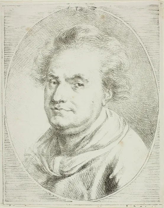 Framed Print : Portrait of Crébillon, c. 1820. Creator: Vivant Denon Framed Print : Portrait of Crébillon, c. 1820. Creator: Vivant Denon