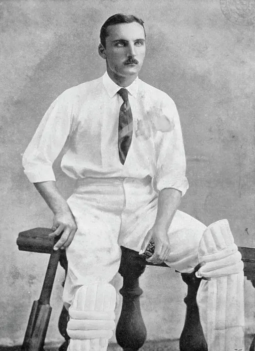 Framed Print : Portrait of a cricketer, 1896. Creator: Lee & Co Framed Print : Portrait of a cricketer, 1896. Creator: Lee & Co