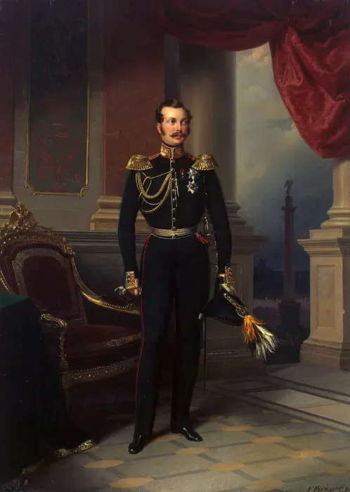 Framed Print : Portrait of the Crown prince Alexander Nikolayevich, (1818-1881), c1840. Artist: Franz Kruguer Framed Print : Portrait of the Crown prince Alexander Nikolayevich, (1818-1881), c1840. Artist: Franz Kruguer
