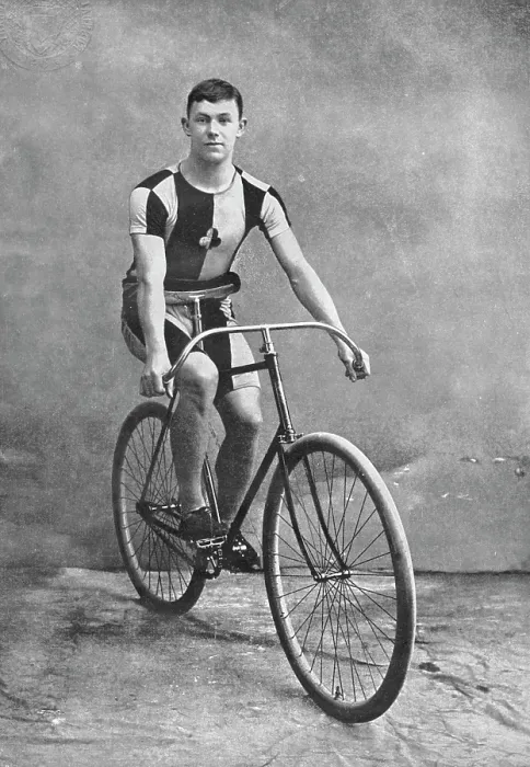 Framed Print : Portrait of the cyclist AW Harris, 1896. Creator: Unknown Framed Print : Portrait of the cyclist AW Harris, 1896. Creator: Unknown